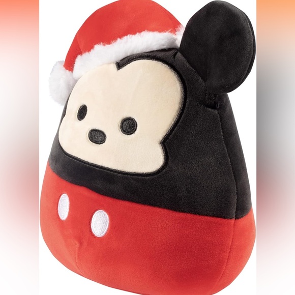 🎄NWT SQUISHMALLOW 8” DISNEY SANTA MICKEY MOUSE CHRISTMAS HOLIDAY PLUSH - Picture 5 of 12